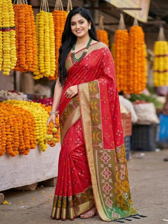 NAVYA SILK VOL 4 by SHREE SHYAM FASHION fancy designer Pochampalli Soft Silk fabric saree wholesale with Fancy latkan - wholesale export